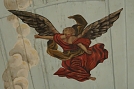 St. Albani in Pustleben - sieht der Engel nicht einem gewissen Musiker sehr ähnlich? (Foto: K. Schwarze)