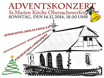 Plakat Adventskonzert OSW (Foto: Sabine Wegner)