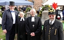 Ralf Lippold, Pfarrerin Kosamalla, Superintendent Andreas Schwarze und Wilfried Fromm (R. Englert)