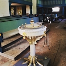 Taufbecken der Kirche St. Johannis zu Woffleben (Franca Wenderoth)