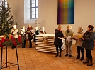 Letzte Probe in der Kirche bevor die Glocken läuten (Foto: R. Englert)