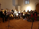 Einblasen (Foto: R. Englert)