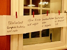 Die Ergebnisse hängen auf der Wäscheleine (Foto: R. Englert)