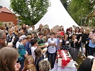 Dichtes Gedränge bei den Tauben (Foto: R. Englert)