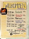 Tagesplan (Foto: R. Englert)