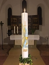 Osterkerze in Bielen  (Foto: Chr. Bischoff )