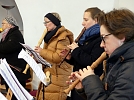 Der Flötenkreis unterstützt den Familiengottesdienst in Niedergebra musikalisch (Foto: R. Englert)
