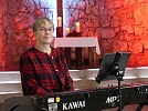 Frauenmahl in der Jugendkirche - Kreiskantorin Christine Heimrich (Foto: R. Englert)