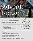Adventskonzertsplakat (Foto: Sabine Wegner)