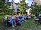 Probe 14.7. Pfarrgarten Ellrich (Foto: Gregor Heimrich)