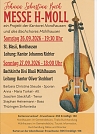 Plakat h-Moll-Messe (Foto: Stechbart)