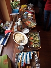 Buffet zur Selbstbedienung beim WGT in Niedergebra (Foto: R. Englert)