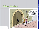 Regina Englert stellt zum Thema "Offene Kirchen" eine Power-Point-Präsentation vor (Foto: R. Englert)