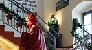 Schon im Brauhaus - Luther allerorten - hier auf dem Weg zum stillen Örtchen (Foto: R. Englert)