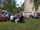 Schmausen bei Posaunenklang (Foto: K. Schwarze)