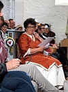 Doris Grundmann, sie einmal eine Sekunde ruhig zu erwischen, ist schon eine Kunst (Foto: R. Englert)