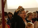 Erika Herzel spielte zum Fest einmal ein anderes Instrument als sonst (Foto: R. Englert)