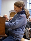 Festmusik in der Kirche - Julian Zander aus Erfurt (11 Jahre) hat begeistert (Foto: R. Englert)