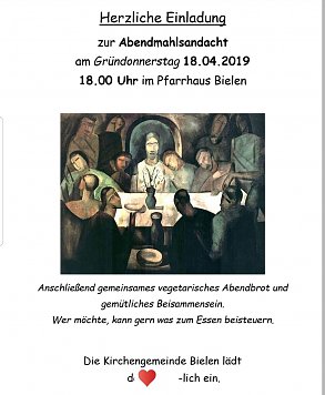 Gründonnerstag in Bielen (Foto: Chr. Bischoff )