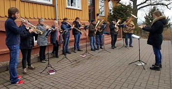 Posaunenchor Großbodungen bei einer Chorfahrt (Foto: KG Großbodungen)