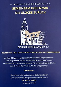 Flyer Glocke Bielen (Foto: Bielener Kirchbauverein e. V. )