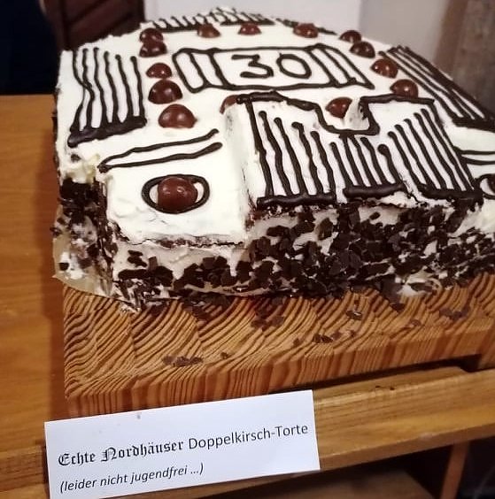 Echte Nordhäuser Doppelkirsch-Torte zum Orgelgeburtstag (Foto: K. Hattenhauer)