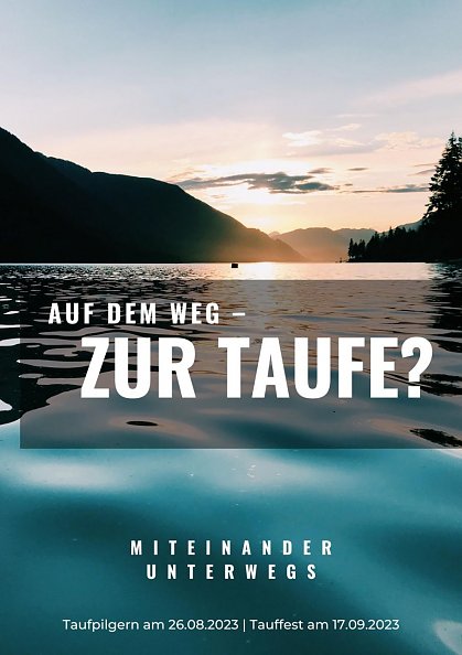 Gemeinsam unterwegs  auf dem Weg zur Taufe (Foto: Kevin Hosmann mit Canva)