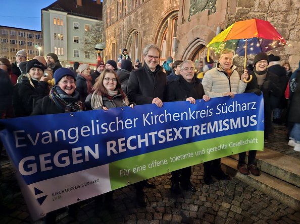 Demonstration in Nordhausen (Foto: R. Englert)