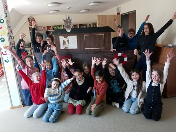 Schulchorprobe in der Evangelischen Grundschule (Foto: Viola Kremzow)