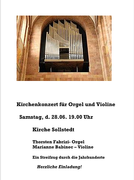 Plakat (Foto: KG Sollstedt)