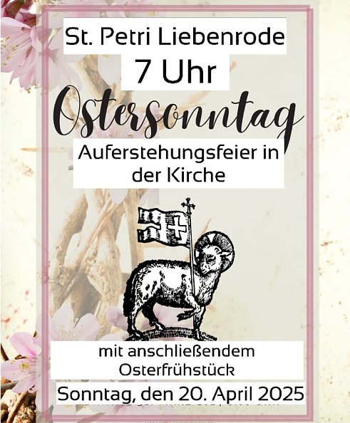 Plakat Ostersonntag LR (Foto: Wegner)