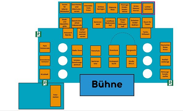 Standplan Ehrenamtsmesse (Foto: Kreisjugendring e. V.)