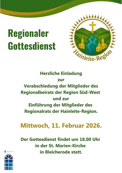 Regionaler Gottesdienst der Hainleite-Region (Foto: EVKS)