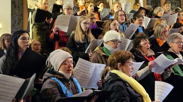 Gottesdienst in Ilfeld mit dem 1. FC S&uuml;dharz (Foto: Regina Englert)