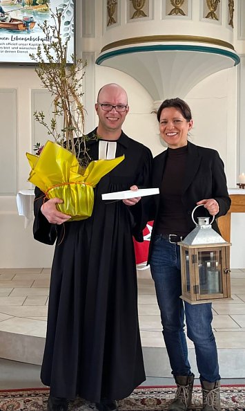 David Israel und seine Frau in Nordhausen-Salza  (Foto: A. Schwarze )