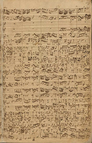 Ausschnitt aus der h-Moll-Messe  (Foto: J.S.Bach (Handschrift))