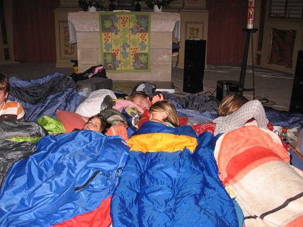 Nachtlager Kirchenschlafnacht (Foto: Claus Conrad)